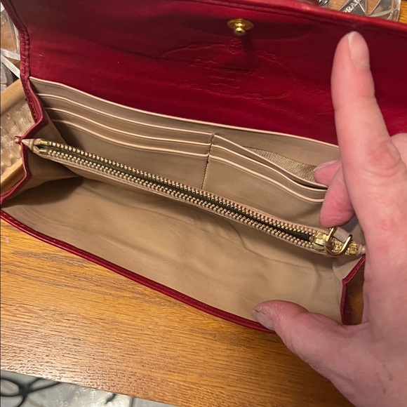 Prada Vintage Koala Red Leather Long Wallet w/ COA - Picture 3 of 5